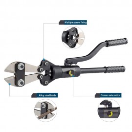 MXBAOHENG Hydraulic Rebar Cutter 6T Hand Rebar Cutting Machine Steel Rebar Cutting Tool for Cutting Steel Bar Range 4-16mm