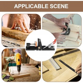 Wpsagek Pocket Drill Jig Kit,Aluminum Alloy Dowel Hole Pocket Drill Jig Kit for Precision Joinery Work | Power Tool Accessory Jigs, Drill Jig for Angled Holes, Angle Pocket Hole Jig Woodworking Jig