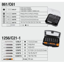 Beta Tools Beta 2056E/I-20 Tools, Tool Case, Screwdrivers, Combined, Compass, Hex Wrench Set