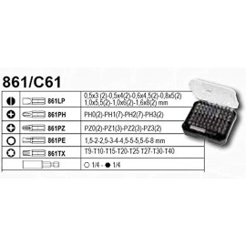 Beta Tools Beta 2056E/I-20 Tools, Tool Case, Screwdrivers, Combined, Compass, Hex Wrench Set