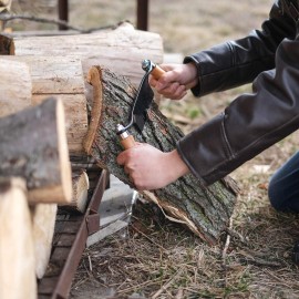 Felled Draw Shave Knife – 8in Curved Draw Knife Curved Draw Shave Tool Woodworking Debarking Hand Tool