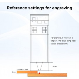 Upgraded 40W Laser Module, LASER TREE 23mm Fixed Focus Balance Engraving and Cutting Head, Laser Engraver Module 5W Optical Power with Metal Wind Gathering Hood, Suitable for Laser Engraver Machine