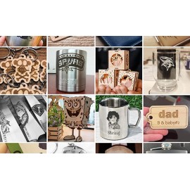 Upgraded 40W Laser Module, LASER TREE 23mm Fixed Focus Balance Engraving and Cutting Head, Laser Engraver Module 5W Optical Power with Metal Wind Gathering Hood, Suitable for Laser Engraver Machine