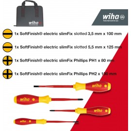 Wiha Tool Set Electrician 41241 Multi-Colour