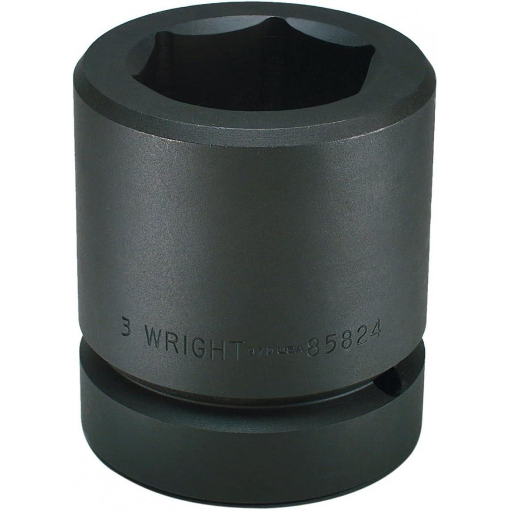 Wright Tool 85828 3-1/2-Inch 6 Point Standard Impact Socket with 2-1/2-Inch Drive