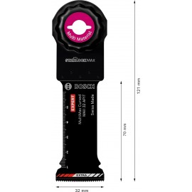 Bosch Professional 10x Expert MultiMax MAII 32 APIT Multitool Blades (for Stainless steel sheets, Width 32 mm, Accessories Multitool)