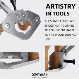 Cowryman Router Plane Handheld Woodworking Tool