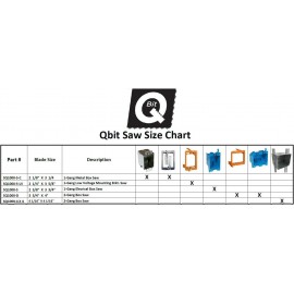 QBit SQ1000-S Power Oscillating Multi-Tool Saw Blade/Box Saw for Single Gang Outlet Box