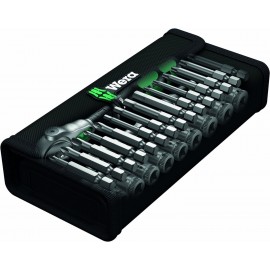 Wera 8100 SA 6 Zyklop Speed Ratchet Set, 1/4 Drive, Metric, 28 Pieces - 05004016001 and Tool-Check Plus Mini Bit Ratchet, Socket, Screwdriver & Bit Set, 39pc, 05056490001