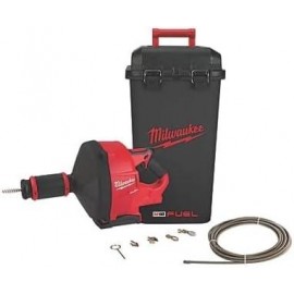 M18 FDCPF10-0C Fuel 18V LI-ION 10.6M BRUSHLESS Cordless Drain Cleaner - Bare, LED Work Light, Trigger Switch, Brushless Motor, 1 in Pack