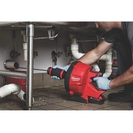 M18 FDCPF10-0C Fuel 18V LI-ION 10.6M BRUSHLESS Cordless Drain Cleaner - Bare, LED Work Light, Trigger Switch, Brushless Motor, 1 in Pack