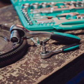 Socket Wrench Set 110 pcs 1/2 1/4 with Ratchet Made of Chrome Vanadium Steel I Socket Wrench Inserts I Hexagon Wrench I PH PZ I with Tool case from WIESEMANN 1893 I 80126