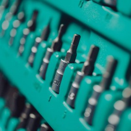 Socket Wrench Set 110 pcs 1/2 1/4 with Ratchet Made of Chrome Vanadium Steel I Socket Wrench Inserts I Hexagon Wrench I PH PZ I with Tool case from WIESEMANN 1893 I 80126