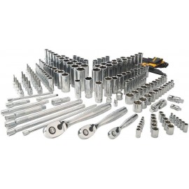 DEWALT Mechanics Tool Set, SAE and Metric, 1/2, 1/4, 3/8 Drive Sizes, 192-Piece (DWMT75049) & DT7969-QZ, 32 Piece XR Professional Magnetic Screwdriver Bit Accessory Set, Yellow