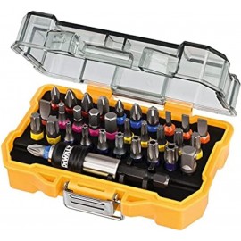 DEWALT Mechanics Tools Kit and Socket Set, 168-Piece (DWMT73803) & DT7969-QZ, 32 Piece XR Professional Magnetic Screwdriver Bit Accessory Set, Yellow