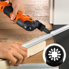 Starlock Oscillating Blades,24Pcs Multi Tool Saw Blades Set,Universal Starlock Blade Wood,Metal Quick Release Multi-Tool Blade Compatible with Bosch,Fein,Makita Oscillating Multitool Accessories