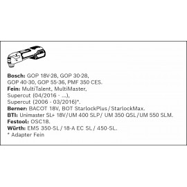 Bosch Professional 10x Expert MetalMax PAIZ 32 AIT Multitool Blades (for Steel, Stainless steel, Width 32 mm, Accessories Multitool)
