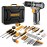 Power Drill Tool Set Kit: DEKO Cordless Drill Tool Box with 12V Battery Electric Drill Driver for Home Hand Repair Power Tools Sets Drills Case