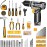 Power Drill Tool Set Kit: DEKO Cordless Drill Tool Box with 12V Battery Electric Drill Driver for Home Hand Repair Power Tools Sets Drills Case