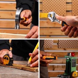 Power Drill Tool Set Kit: DEKO Cordless Drill Tool Box with 12V Battery Electric Drill Driver for Home Hand Repair Power Tools Sets Drills Case