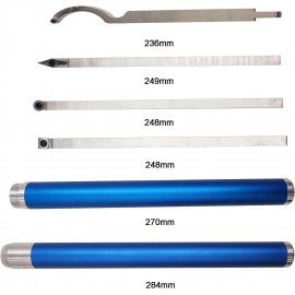51buyoutgo Wood Turning Tools for Lathe, 4pcs Woodturning Tools Wood Turning Lathe Tools Set Kits, Lathe Tools for Woodturning Large Power Lathe Turning Tools