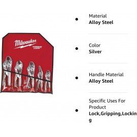 Milwaukee 5-Pc. Torque Lock Locking Pliers Set, Model Number 48-22-3695