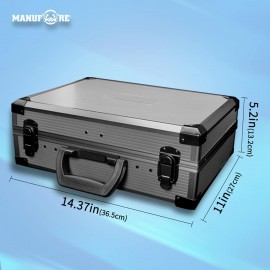 MANUFORE 114pcs Large Hand Tool Sets with Aluminium Box for Home Repair Auto Repair