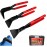 TOOLEAGUE 3 Pieces Hand Seamers Sheet Metal Tools,45°and 90°Sheet metal Bending Pliers Set for Flattening Metal, Metal Bender Tool with Tool Box Storage Case
