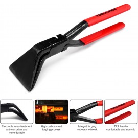 TOOLEAGUE 3 Pieces Hand Seamers Sheet Metal Tools,45°and 90°Sheet metal Bending Pliers Set for Flattening Metal, Metal Bender Tool with Tool Box Storage Case