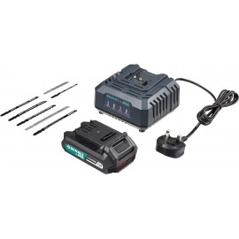 - Denali by SKIL 18 V (20 V Max) Jig Saw Kit, Includes 2.0 Ah Lithium Battery and Charger, Blue