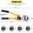 HSEAMALL Hydraulic Pipe Tube Crimping Tools, Pressure Pipe Clamp Crimping Pliers for Aluminum-Plastic Pipes with TH 16 20 26 32mm² molds