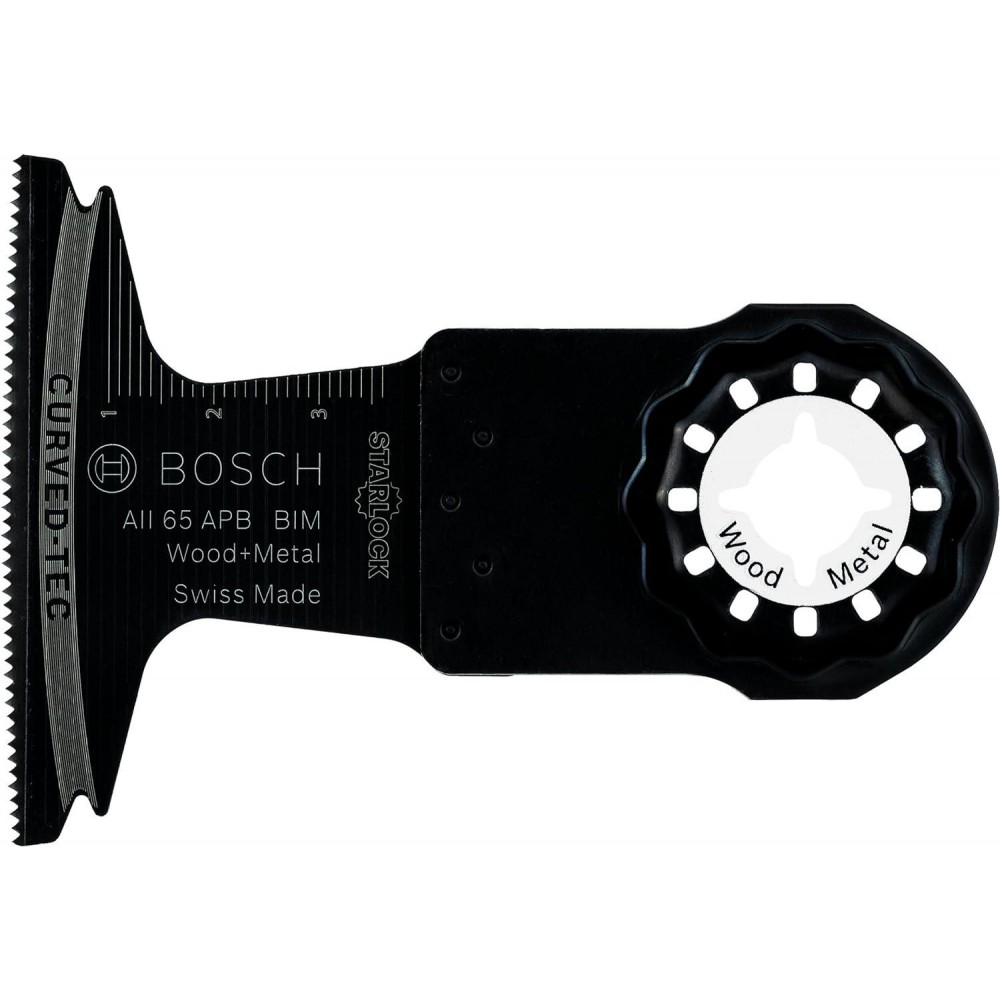 Bosch Professional 5x Plunge Cutting Saw Blade AII 65 APB (for Wood and Metal, 40 x 65 mm, Accessory Multitool)