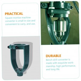 UKCOCO 2pcs Bench Drill Mortise Accessories Mortise Tools Square Tool Chisel Drill Bit Adapter Woodworking Tools Mortise Attachment for Drill Press Taladro Square Hole Milling Iron