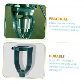UKCOCO 2pcs Bench Drill Mortise Accessories Mortise Tools Square Tool Chisel Drill Bit Adapter Woodworking Tools Mortise Attachment for Drill Press Taladro Square Hole Milling Iron