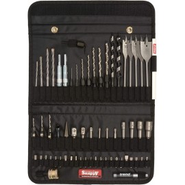 TREND Snappy SNAP/TH2/SET Complete Drill Bit and Tool Set, Black, 60 Pieces & SNAP/HD1/SET Snappy Drill Set - 16 piece, Black