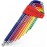 PB SWISS TOOLS Allen HEX L Long Key Set with Spherical Head Colored Model Rainbow