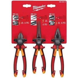 Milwaukee Hand Tools - VDE Pliers Set, 3 Piece