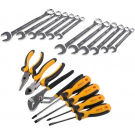 205 Piece Mechanics Tool Set, Socket Wrench Auto Repair Tool Pliers Combination Mixed Hand Tool Set Kit with Box Organizer Storage Case