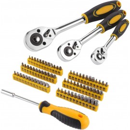 205 Piece Mechanics Tool Set, Socket Wrench Auto Repair Tool Pliers Combination Mixed Hand Tool Set Kit with Box Organizer Storage Case