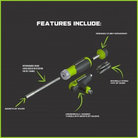 GRIPEDGE Tools | 132-PC R.P.T. Multi-Bit Driver Set