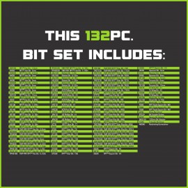 GRIPEDGE Tools | 132-PC R.P.T. Multi-Bit Driver Set