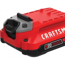 CRAFTSMAN 20-Volt Power Tool Battery 2-Pack, Lithium-ion with Charger (CMCB204-2CK)