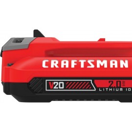 CRAFTSMAN 20-Volt Power Tool Battery 2-Pack, Lithium-ion with Charger (CMCB204-2CK)