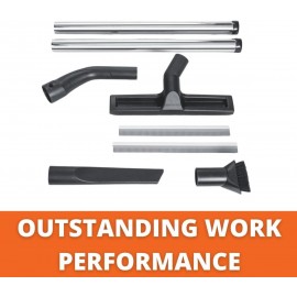 Fein 31345071020 Construction Accessory Set for Dust Extractor-Stainless Steel (Set of 8)