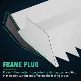 HLGKBY V-Notched Trowel 60cm/75cm, Tile Tools Tile Trowel,Rustproof Tile Trowel with Arch Tooth, Perfect for Large Tiles Flooring & Tiling Masonry Hand Trowel of Different Sizes 90cm