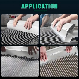 HLGKBY V-Notched Trowel 60cm/75cm, Tile Tools Tile Trowel,Rustproof Tile Trowel with Arch Tooth, Perfect for Large Tiles Flooring & Tiling Masonry Hand Trowel of Different Sizes 90cm