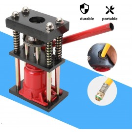 Lfhelper Manual Hydraulic Bottle Jack Hose Crimper 6 Tons 6 Teeth Hose Pressing Hydraulic Clamping Tools Hydraulic Hand Tool For Crimping 0.51”-0.79”(13-20 mm) PVC Rubber Hose