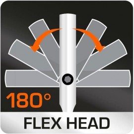 SP TOOLS SP23365-1/2 Waterproof Reversible XL Flexible Head Ratchet 450mm, 90T - Ideal Hard Access - Hand Tool Chrome Vanadium Steel (Cr-v) - Professional Quality