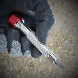 711L Lollipop Screwdriver I Stainless Foldable Screwdriver with Hidden Shank I EDC Tool for Motorcycle Scooter Bicycle Maintanence and Repaire