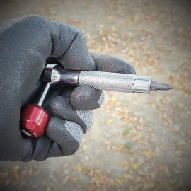 711L Lollipop Screwdriver I Stainless Foldable Screwdriver with Hidden Shank I EDC Tool for Motorcycle Scooter Bicycle Maintanence and Repaire